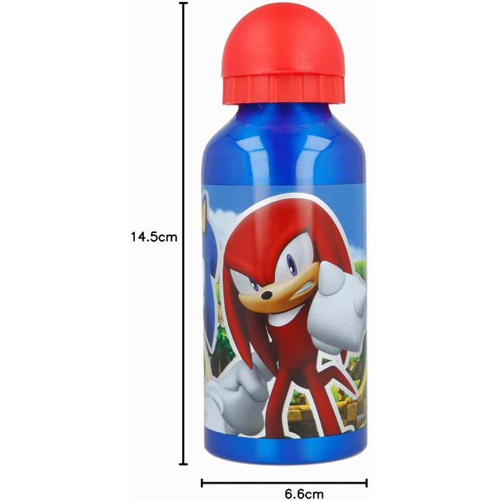 Stor Sonic, cantimplora infantil de aluminio de 400 ml