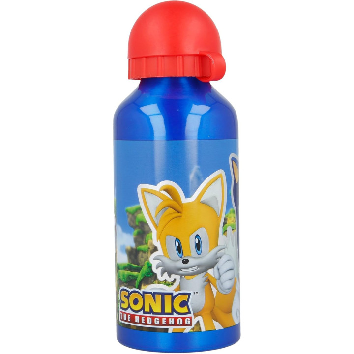 Stor Sonic, cantimplora infantil de aluminio de 400 ml