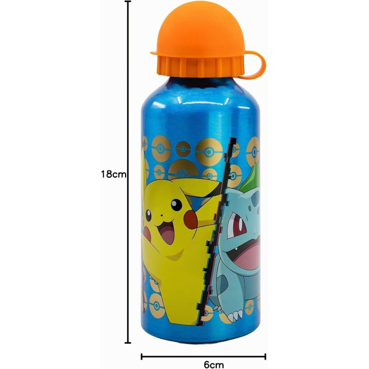 Stor Pokémon, cantimplora infantil de aluminio de 400 ml