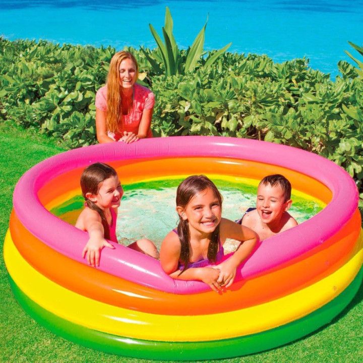 Intex Sunset 56441NP, piscina hinchable infantil de 168 × 46 cm y 780 litros