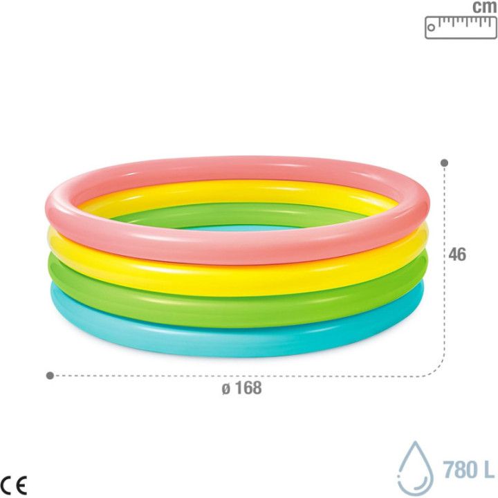 Intex Sunset 56441NP, piscina hinchable infantil de 168 × 46 cm y 780 litros