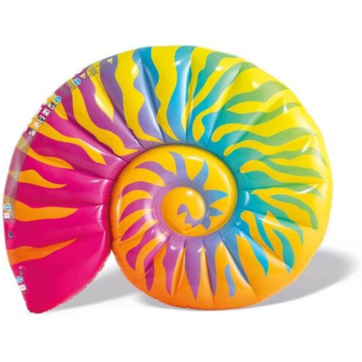 Intex 58791, colchoneta hinchable Caracola, 157 × 127 × 25 cm