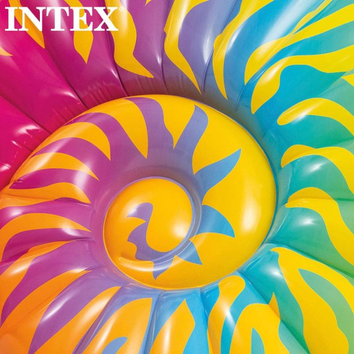 Intex 58791, colchoneta hinchable Caracola, 157 × 127 × 25 cm