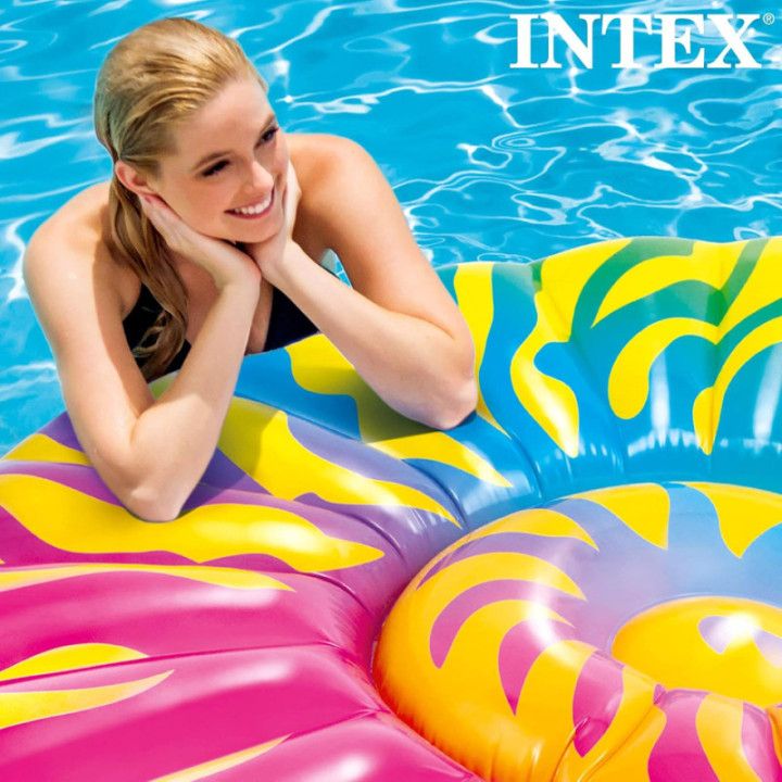 Intex 58791, colchoneta hinchable Caracola, 157 × 127 × 25 cm