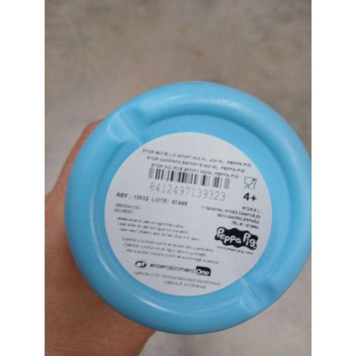 Stor Peppa Pig, botella infantil de plástico de 400 ml