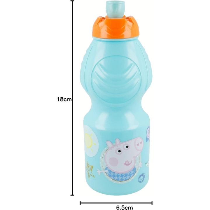 Stor Peppa Pig, botella infantil de plástico de 400 ml