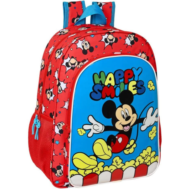 Safta Mickey Mouse Happy Smiles, mochila escolar de 33 × 14 × 42 cm
