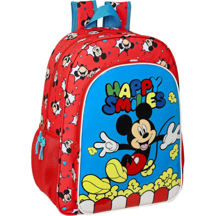 Safta Mickey Mouse Happy Smiles, mochila escolar de 33 × 14 × 42 cm