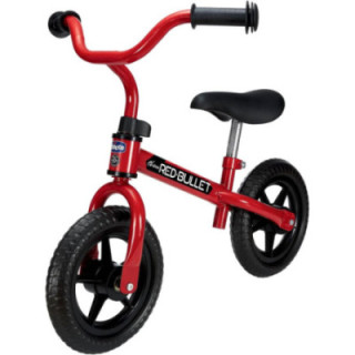 Chicco First Bike roja, bicicleta sin pedales con sillín y manillar ajustables