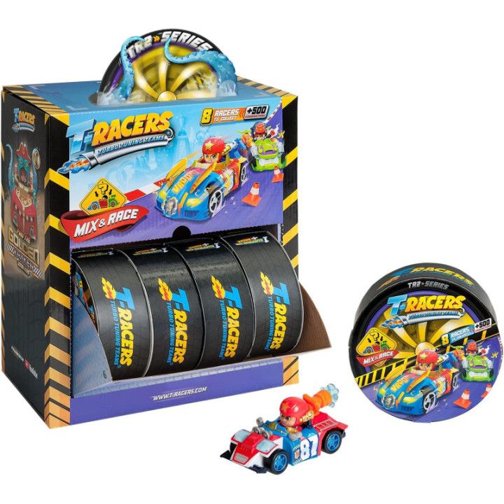 T-Racers Serie 2, colección completa de 8 coches y pilotos