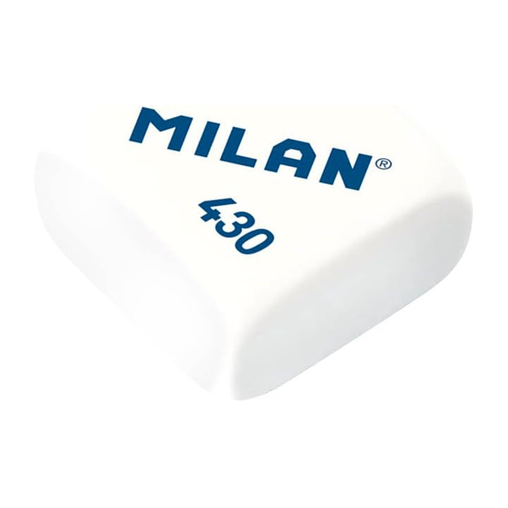 Milan 430, caja de 30 gomas de borrar cuadradas tipo miga de pan