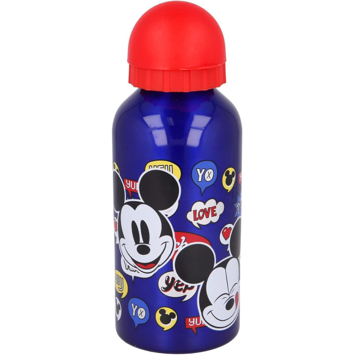 Stor Mickey Mouse, cantimplora infantil de aluminio de 400 ml
