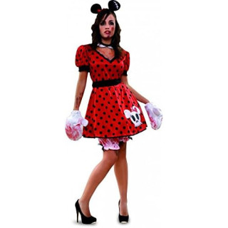 Disfrazzes disfraz de ratoncita zombi para mujer, talla M/L
