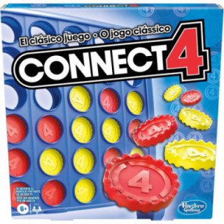 Hasbro Gaming Conecta 4 clásico, juego de estrategia para 2 jugadores