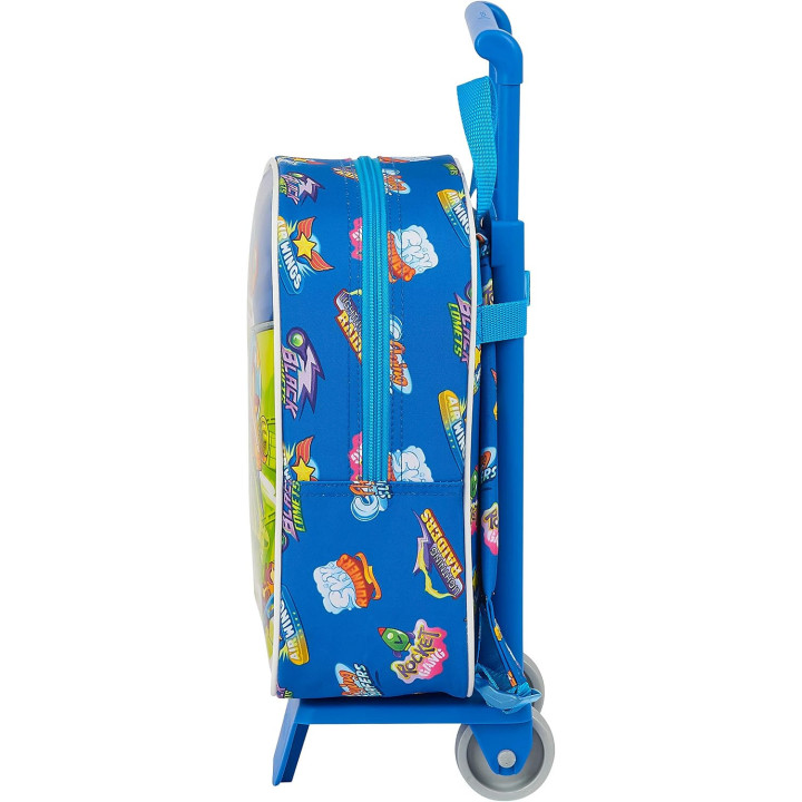 Safta Superzings Serie 5, mochila azul con carro extraíble, 22 × 28 × 10 cm