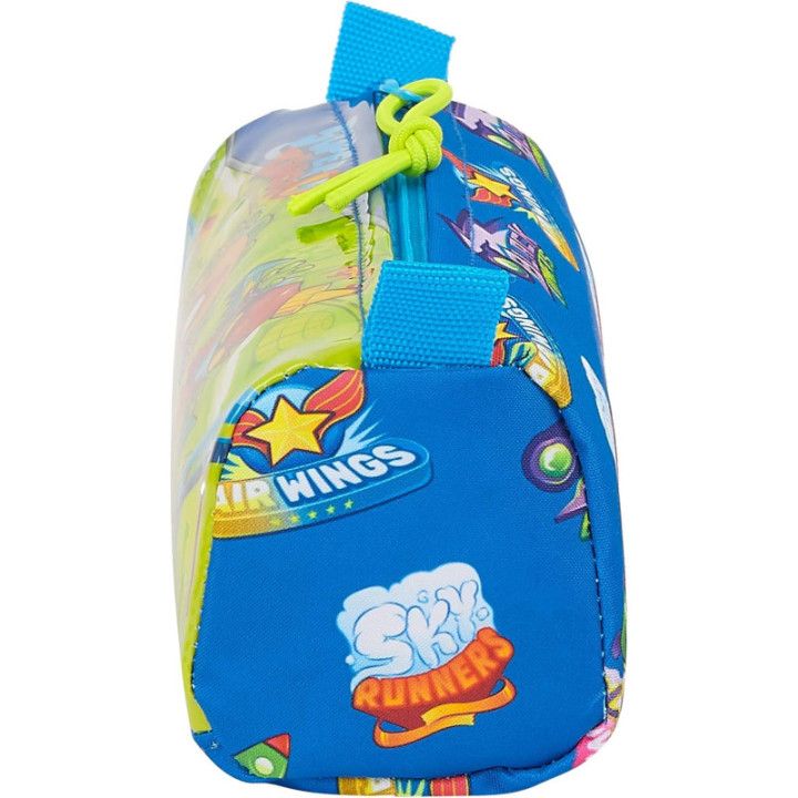 Safta Superzings Serie 5, estuche azul de 21 × 7 × 8 cm