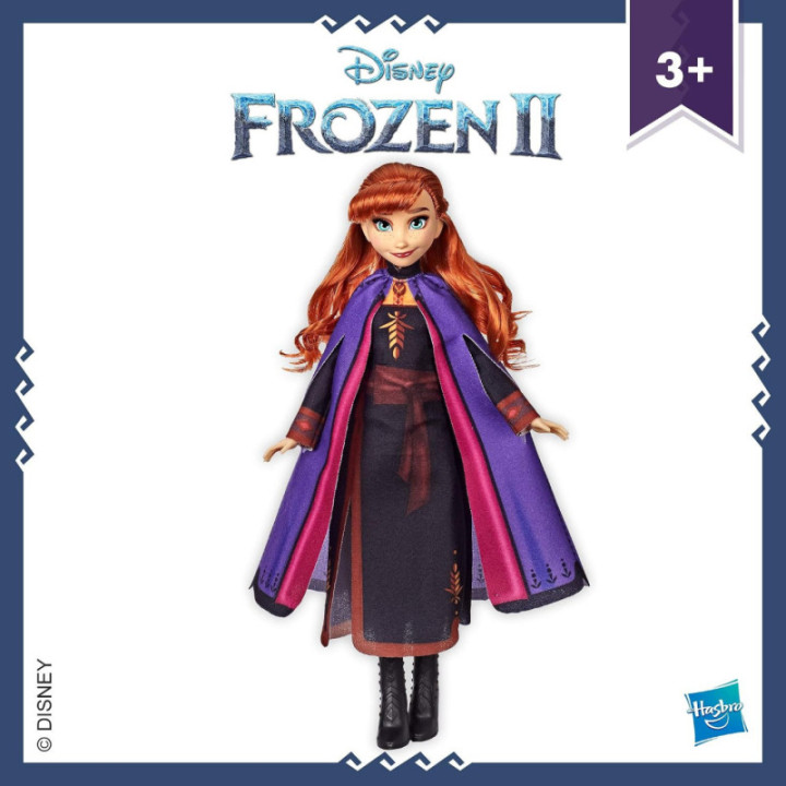 Disney Frozen 2 Anna, muñeca con conjunto inspirado en la película