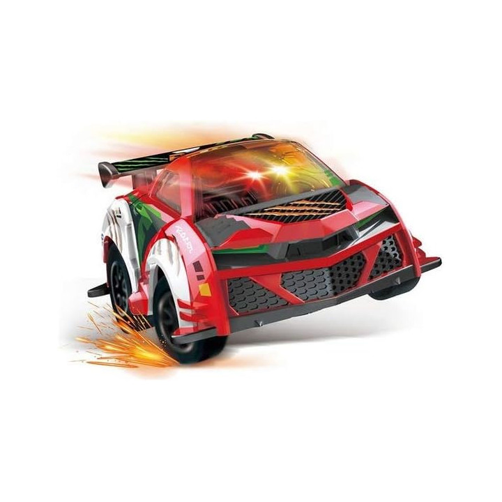 VTech Turbo Force Racers rojo, coche recargable con mando de muñeca en español