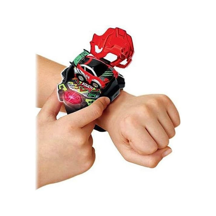 VTech Turbo Force Racers rojo, coche recargable con mando de muñeca en español