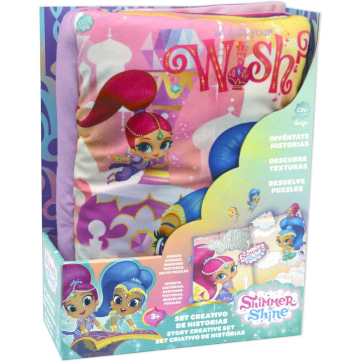 Shimmer and Shine Cife 40932, set creativo de historias con cojín