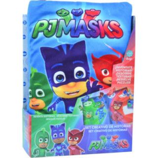 PJ Masks Cife 41179, libro acolchado de historias con 15 figuras de fieltro