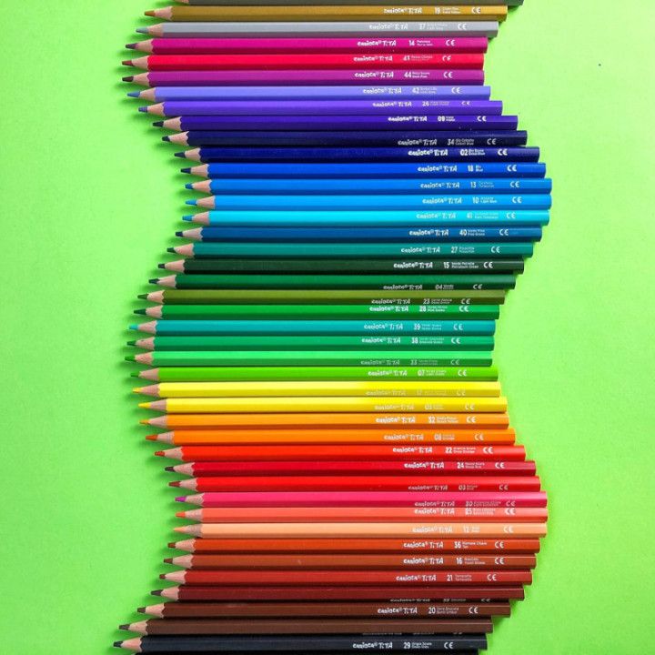 Carioca Tita, estuche de 12 lápices de colores triangulares de resina