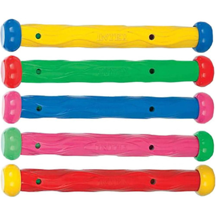 Intex 55504, juego de 5 palos de buceo de colores