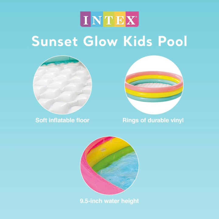 Intex 57422 Sunset, piscina hinchable de 147 × 33 cm y 275 litros