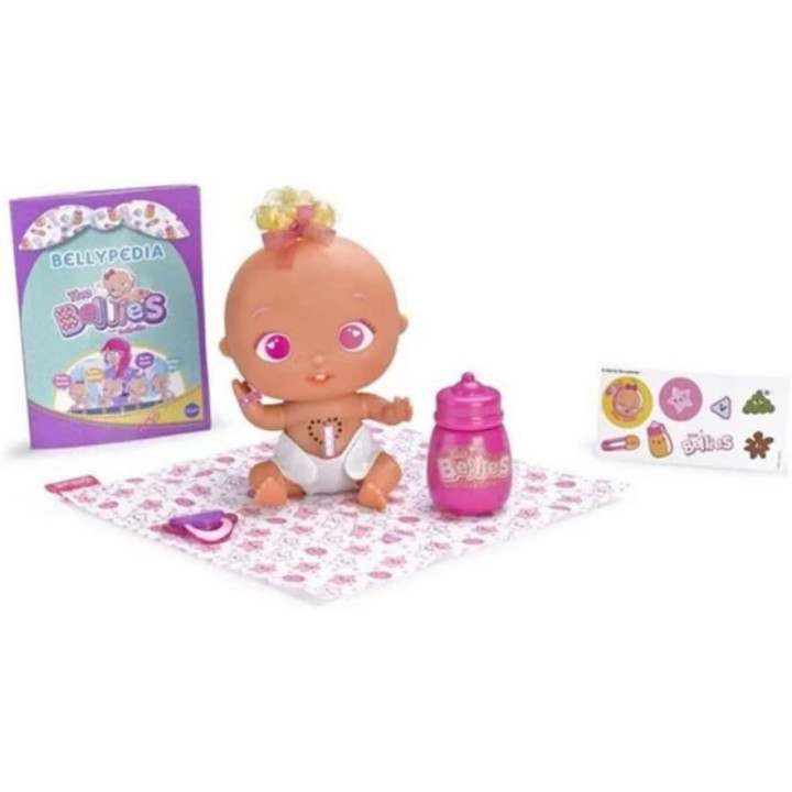 The Bellies Pinky Twink, muñeco interactivo de 17 cm con accesorios
