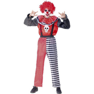 Yuppiyei Payaso Macabro, disfraz de adulto talla M/L