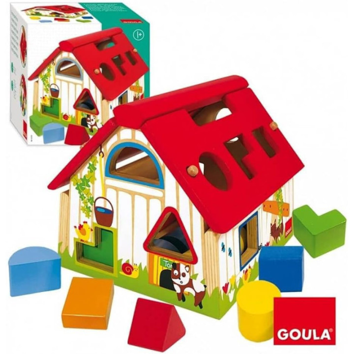Goula Granja Formas Geométricas, juego de encajar de madera