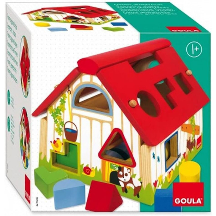 Goula Granja Formas Geométricas, juego de encajar de madera