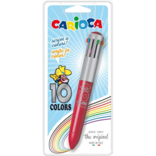 Carioca 41501, bolígrafo automático de 10 colores