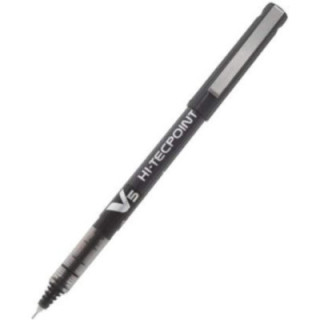 Pilot Hi-Tecpoint V5, caja de 12 bolígrafos roller de tinta negro