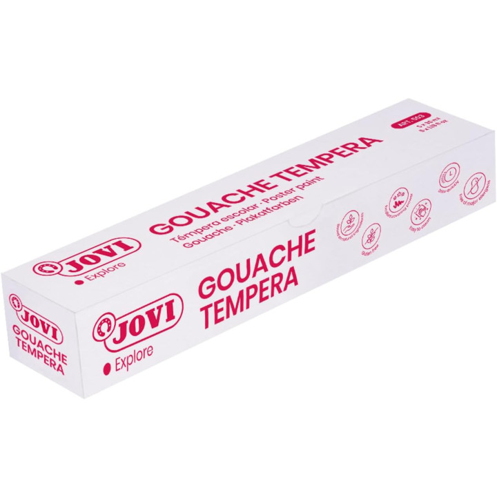 Jovi, estuche de 5 botes de témpera líquida de 35 ml, color magenta