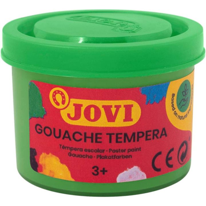 Jovi, estuche de 5 botes de témpera líquida de 35 ml, color verde claro
