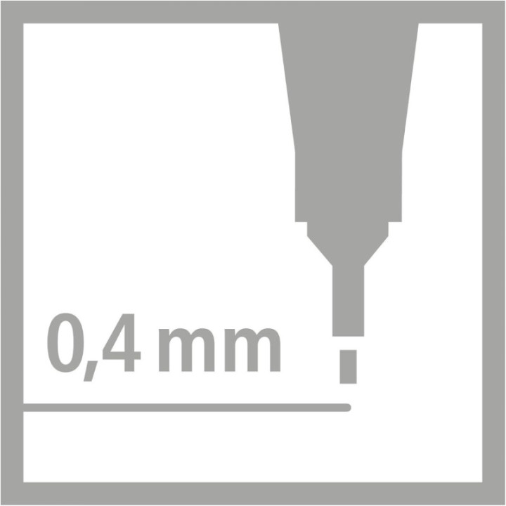 Stabilo point 88, estuche de 20 rotuladores de punta fina de 0,4 mm