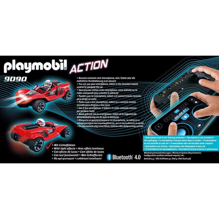 Playmobil Action 9090 Racer Cohete RC con mando Bluetooth