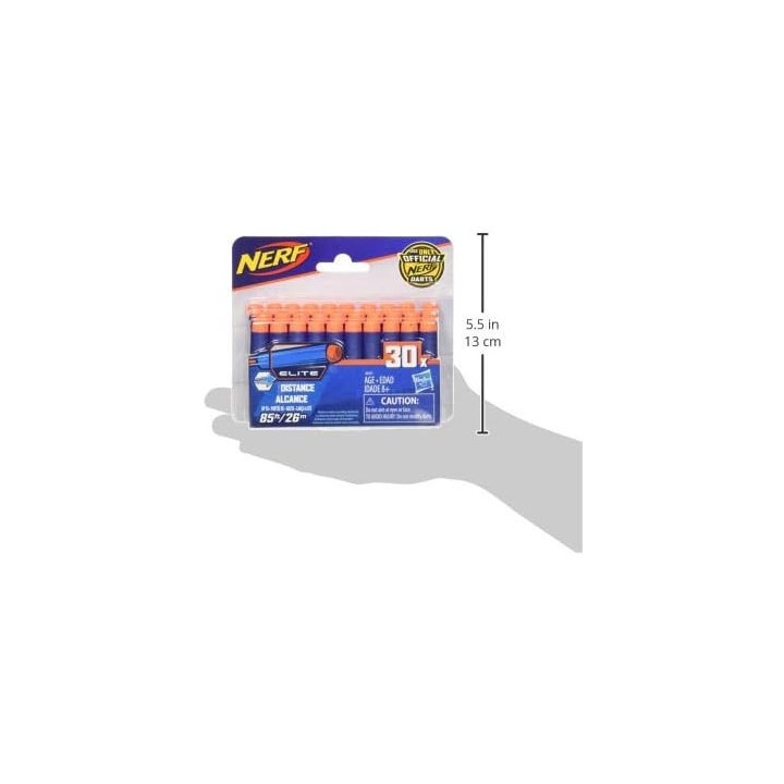Nerf N-Strike Elite, recambio de 30 dardos azules