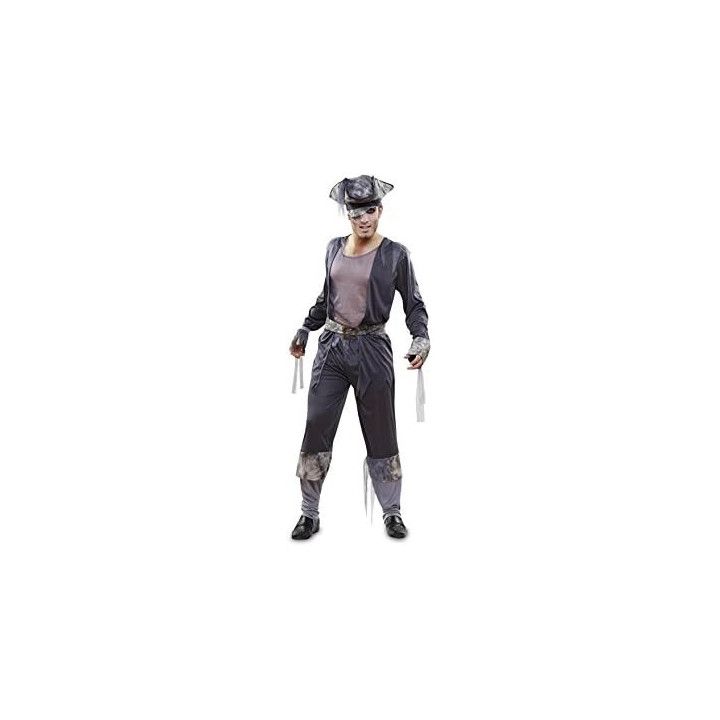 Disfraz de fantasma pirata para hombre, talla M/L
