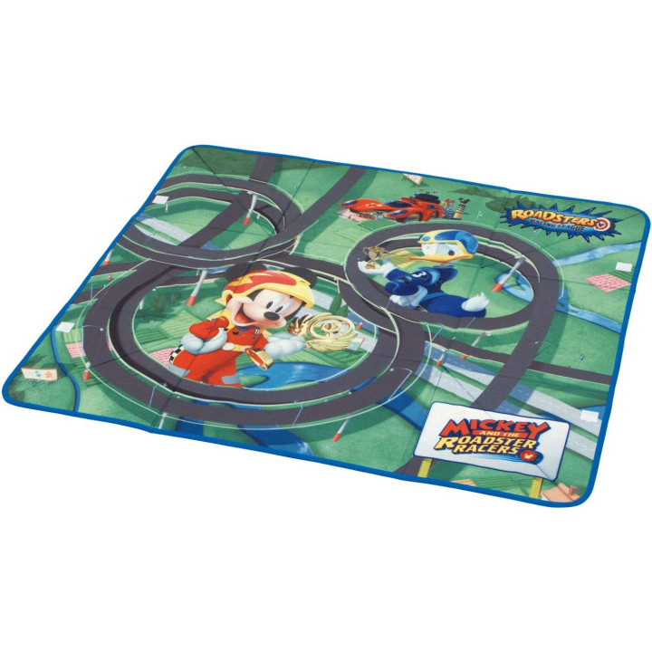 Arditex Mickey Roadster Racers WD12110, caja de almacenaje con alfombra de juego