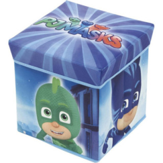 Arditex PJ Masks, cubo de almacenaje y reposapiés azul de 30 × 30 × 30 cm