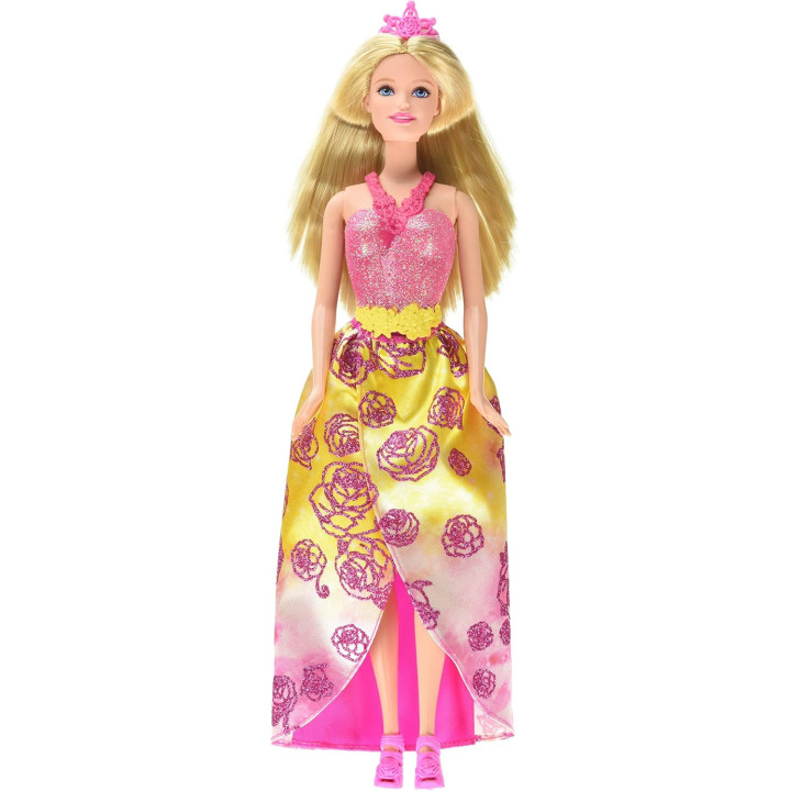 Barbie Combi Princesa rosa, muñeca Mattel CFF25