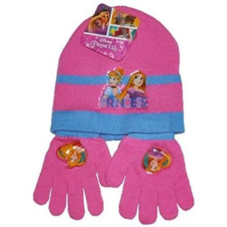 Arditex Disney Princess, conjunto de gorro y guantes, talla 51, rosa
