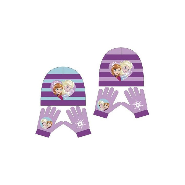 Arditex Frozen, conjunto de gorro y guantes, talla 54, morado