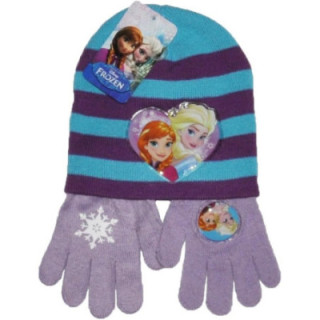 Arditex Frozen, conjunto de gorro y guantes, talla 54, azul