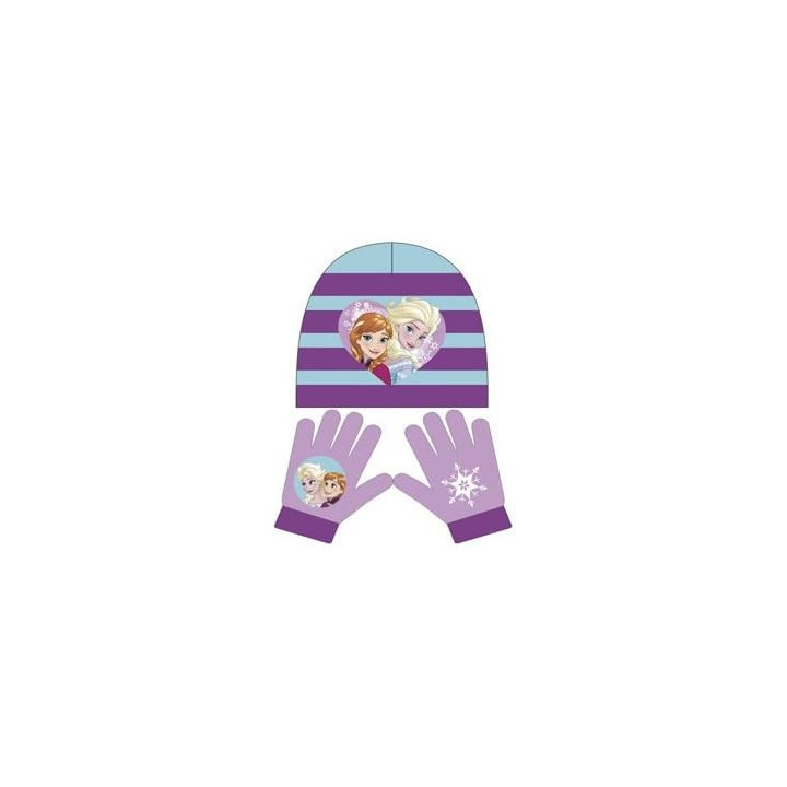 Arditex Frozen, conjunto de gorro y guantes, talla 51, azul
