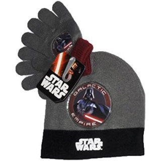 Arditex Star Wars, conjunto de gorro y guantes, talla 51 cm, gris