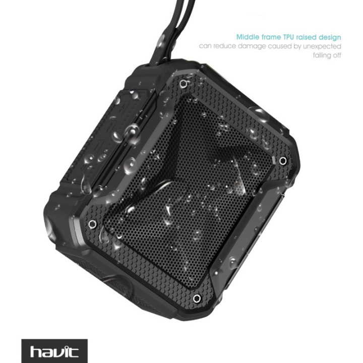 Havit HV-SK533BT, altavoz Bluetooth de 3 W con manos libres, negro