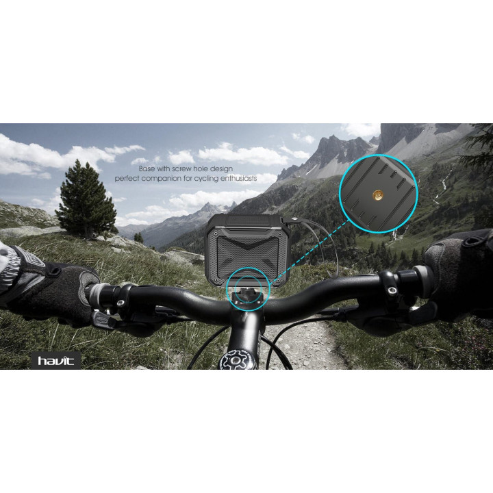 Havit HV-SK533BT, altavoz Bluetooth de 3 W con manos libres, negro